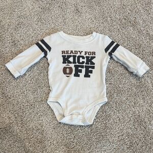 Carter's White and Black Kickoff Bodysuit